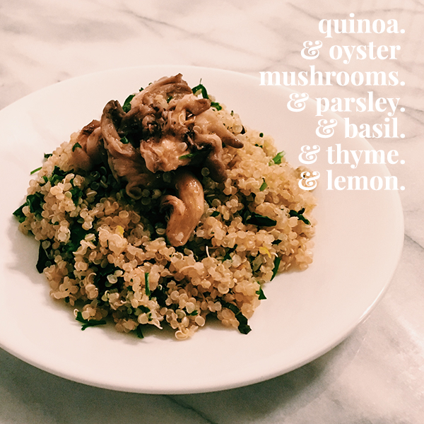 herbed quinoa mushr white